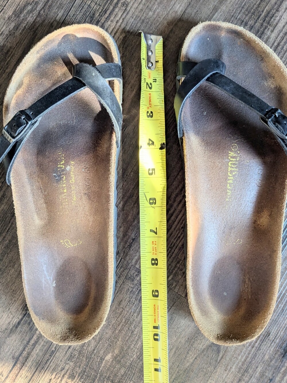 Birkenstock Mayari Black Birko-Flor Toe Loop Sandals EU 39 Women’s 8-8.5 Regular - Picture 12 of 13